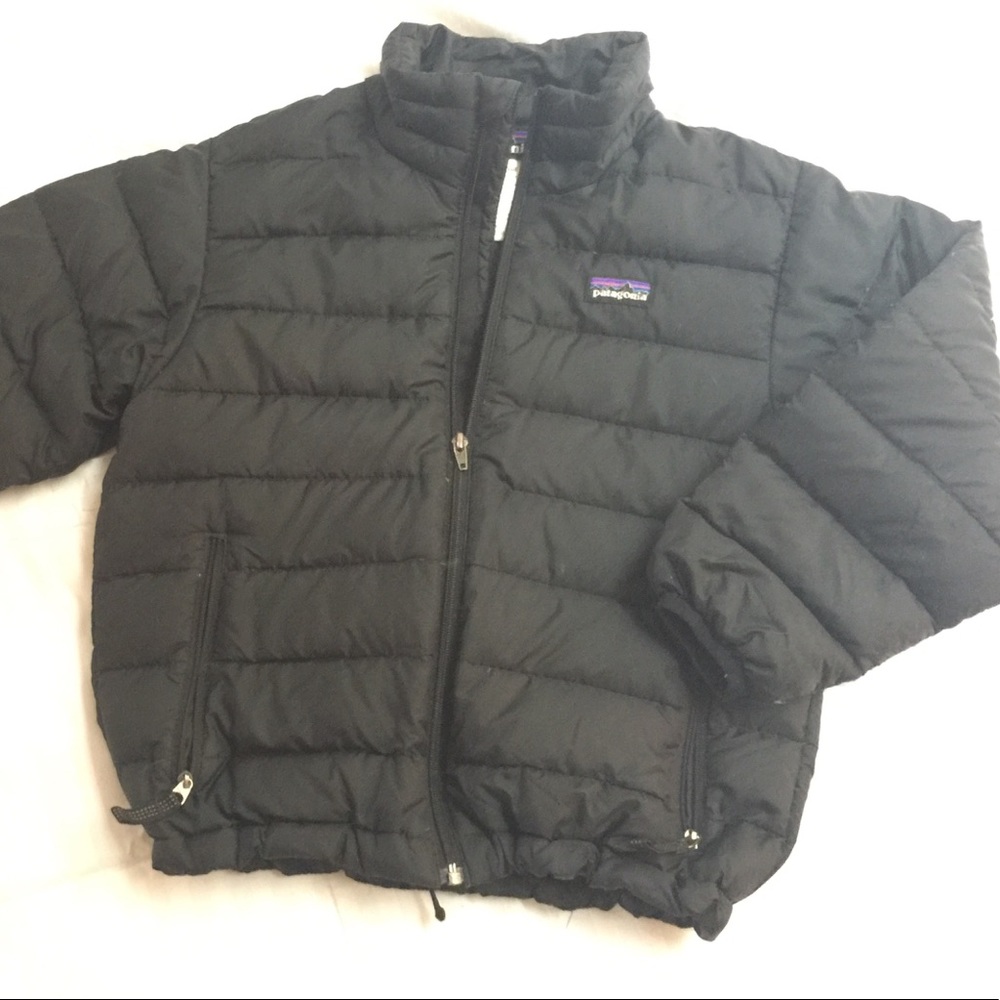 Boys Patagonia Black Puffer Jacket XS 5-6